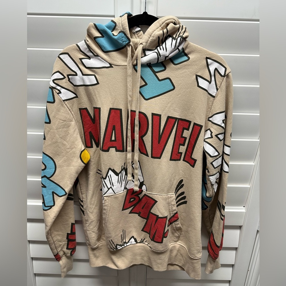 Men or women Disney 100 Marvel Graphic Pullover Sweatshirt - Tan Size S